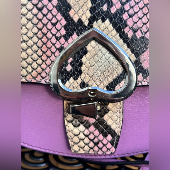 NWT! Kate ♠️ RARE!! SALE!!!!! Robyn Exotic Crossbody Saddle Bag - Picture 4 of 11